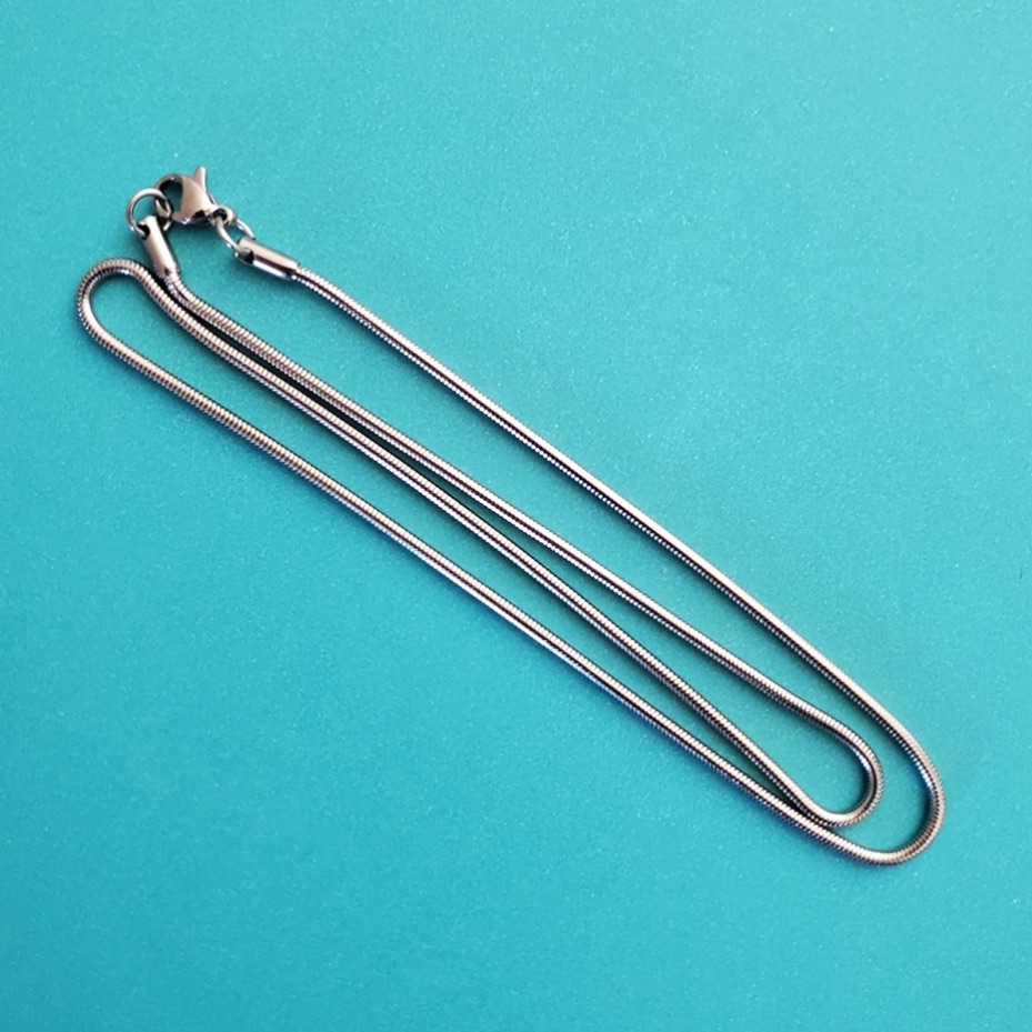 Hypoallergenic Stainless Steel 24.25” Snake Chain New Unisex